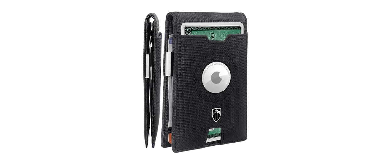 Travando AirTag Wallet with Money Clip