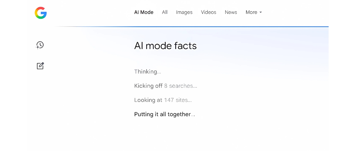 Google AI Mode fact features