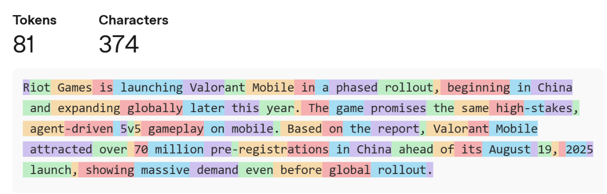 Does Chunking In NLP Exist In 2025? Or Is It Overtaken By Modern LLMs? 1 Representation of tokenization