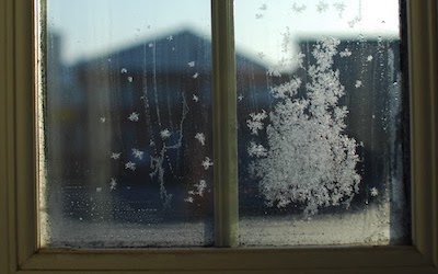 Frost on home's window
