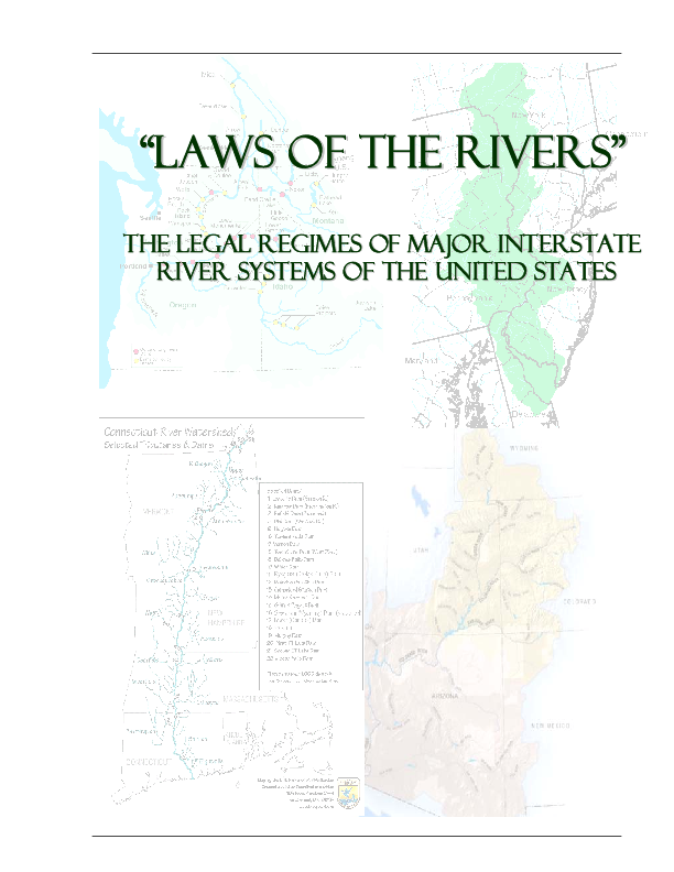 Laws of the rivers the legal regimes of major interstate river systems