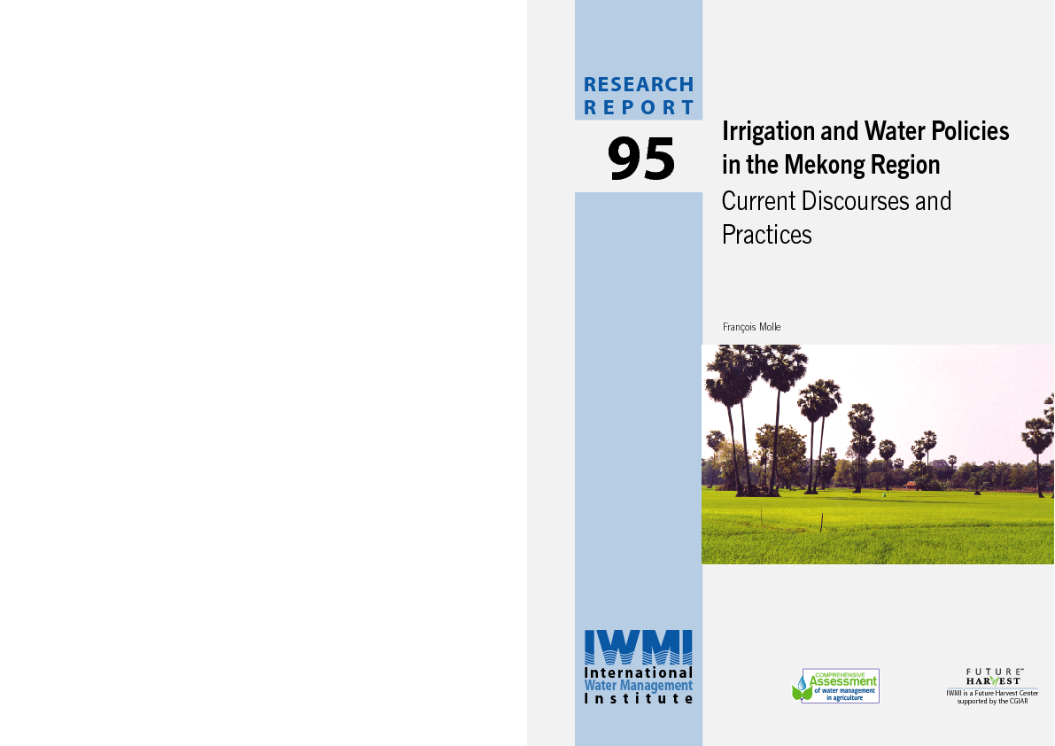 Irrigation and water policies in the Mekong region current discourses