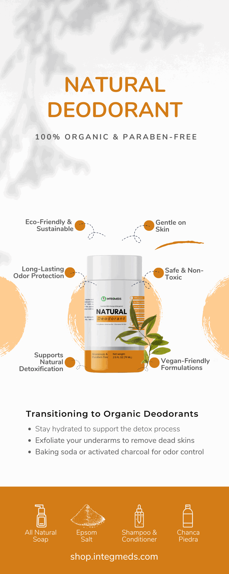 benefits of using paraben-free natural deodorant - skin friendly, long lasting aroma, etc.