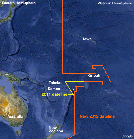 International Date Line Change 2011-2012