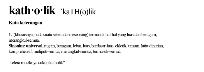 katholik definisi