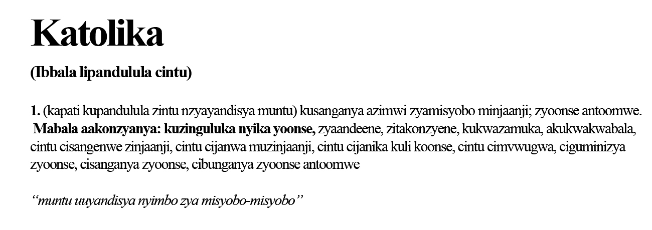 Hena Cikombelo ca Katolika caku Loma Ncicaatupa Bbaibbele na? image