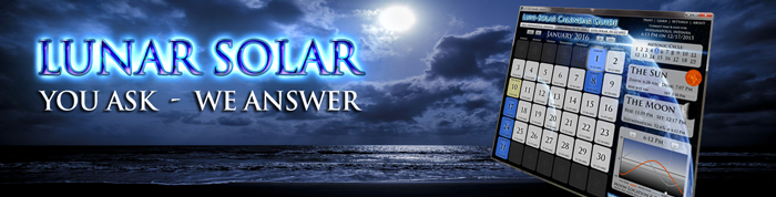 Luni-solar: You Ask, We Answer