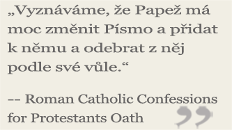 Roman Catholic Confessions for Protestants Oath Quote