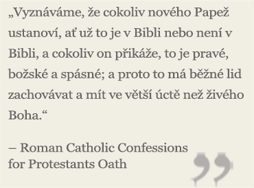 Děsivá prohlášení papežů | Přímo z úst nevěstky image