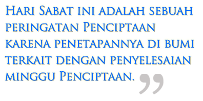 Hari Sabat | Bagian 2 – Abadi &#038; Kekal image