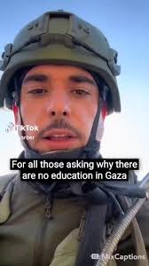 Israeli soldier: “You wonder why Gaza has no schools? We bombed them. Too bad—no more future engineers.” Only Israel can bomb schools, brag about it, then play victim.