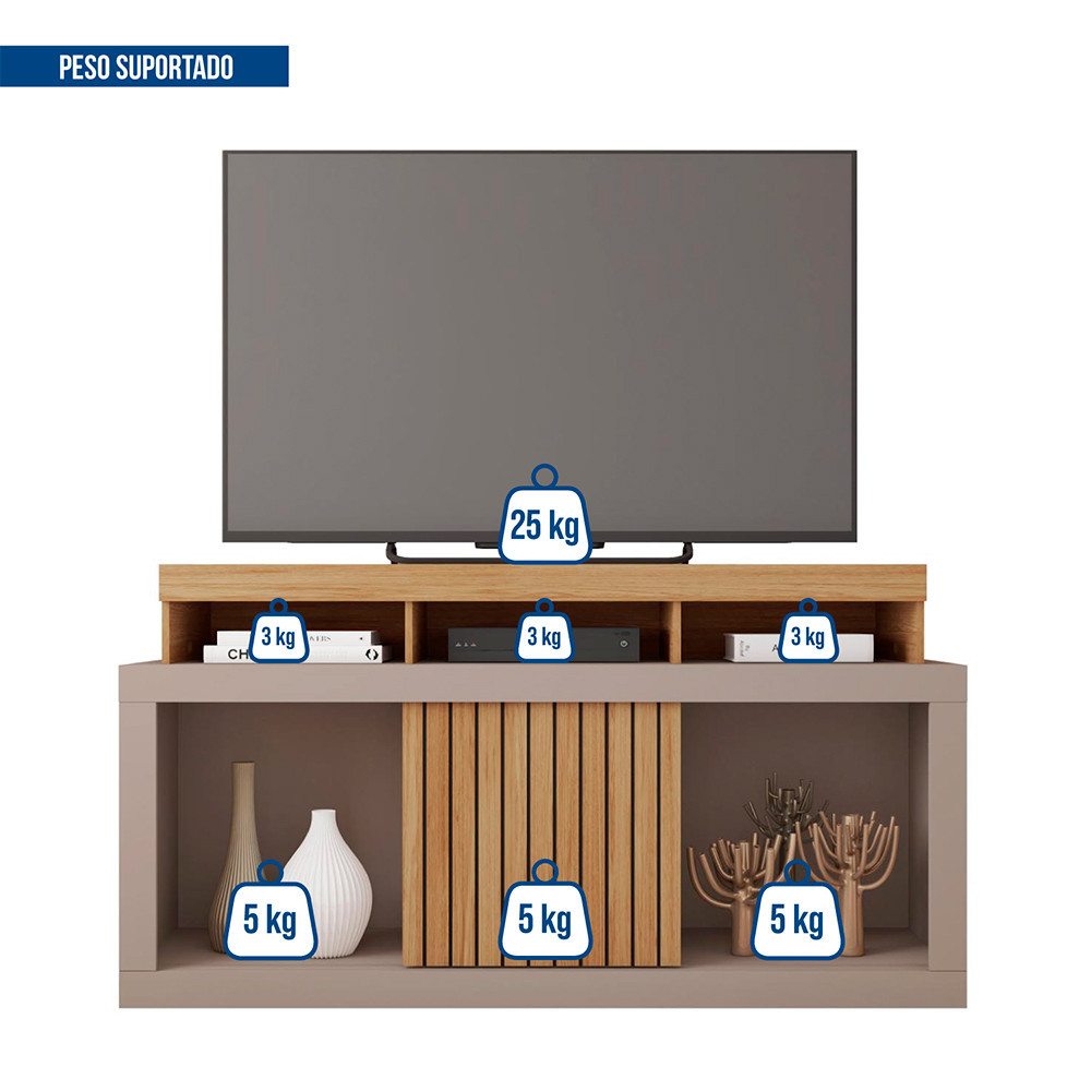 Bancada Rack Frost para TV até 55 Polegadas Caemmun