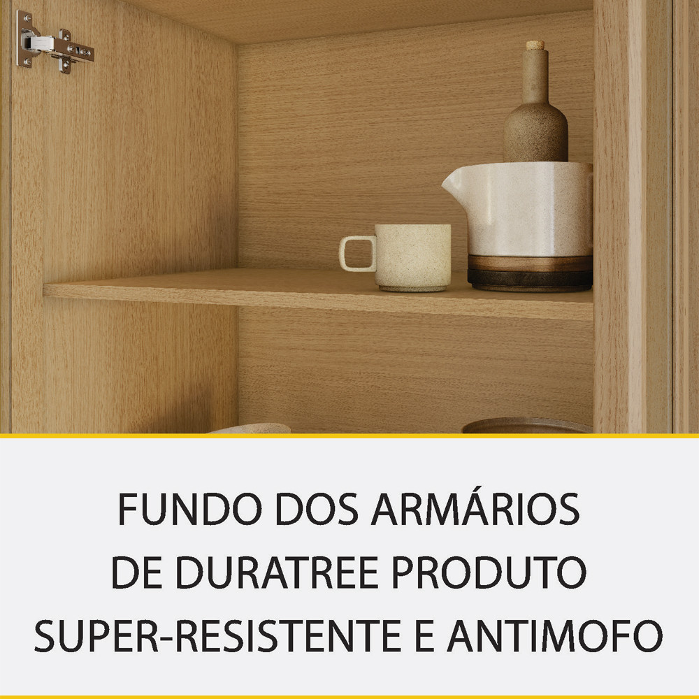 Imagem 9 de 10 de Cozinha 4 Peças Condessa com 8 Portas 4 Gavetas em MDF Nesher
