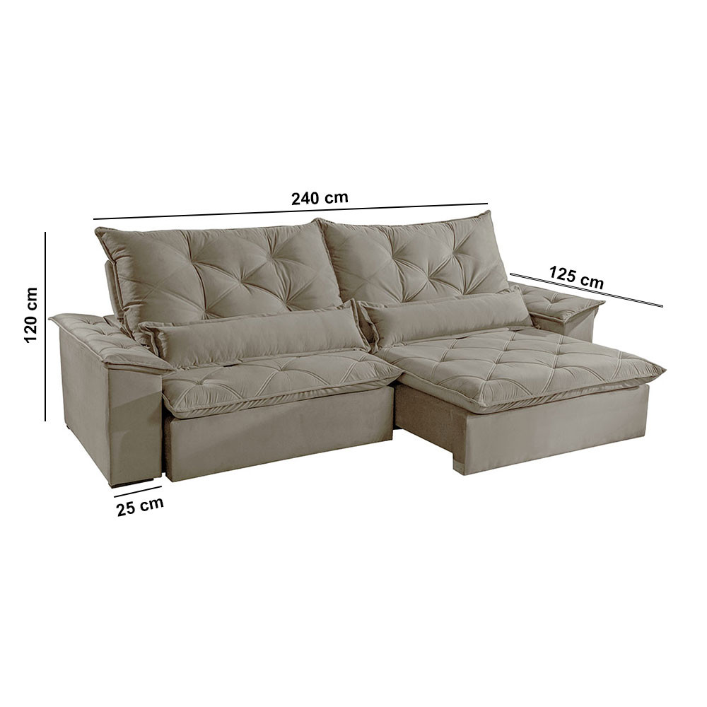 Sofá Melt 02 Módulos de 120cm Br 25cm Meu Sofá Online