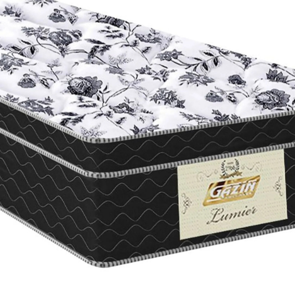 Conjunto Box Baú Solteiro Cama Auxiliar e Colchão Gazin Molas Bonnel