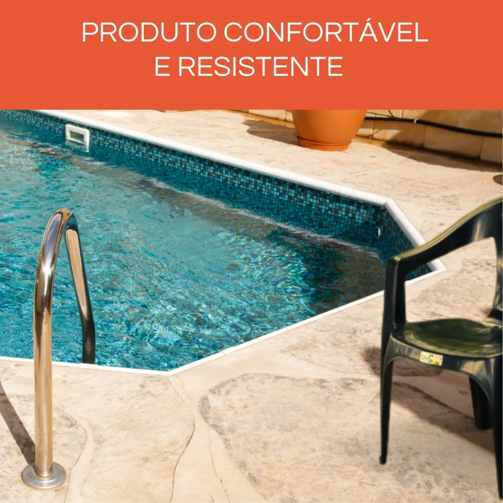 Kit 6 Cadeiras de Plástico com Braço Duo Bella Duoplastic Empilháveis