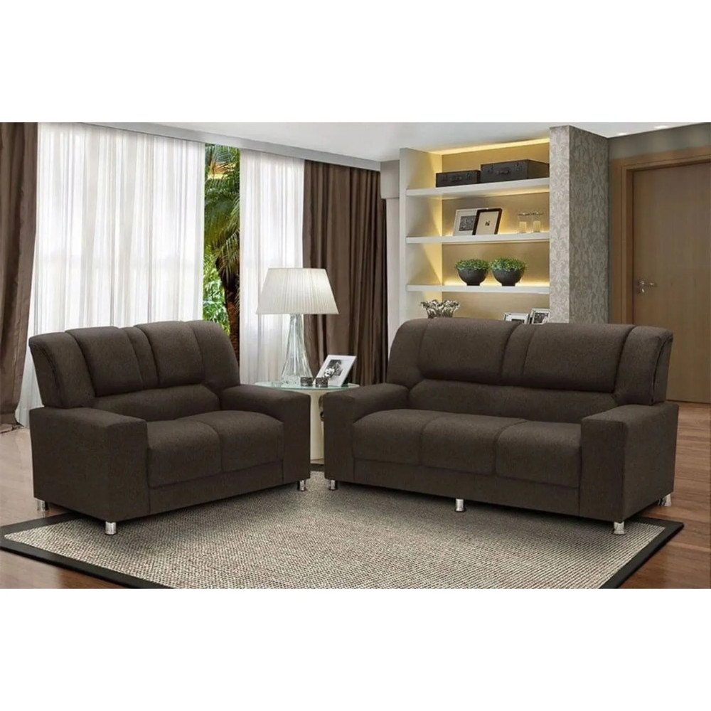 Kit Sofás Sandero 2 e 3 Lugares com Home Suspenso Juriti Colibri para TV