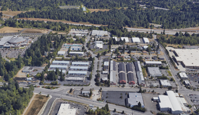 aerial view of 344th & I-5 in Federal Way