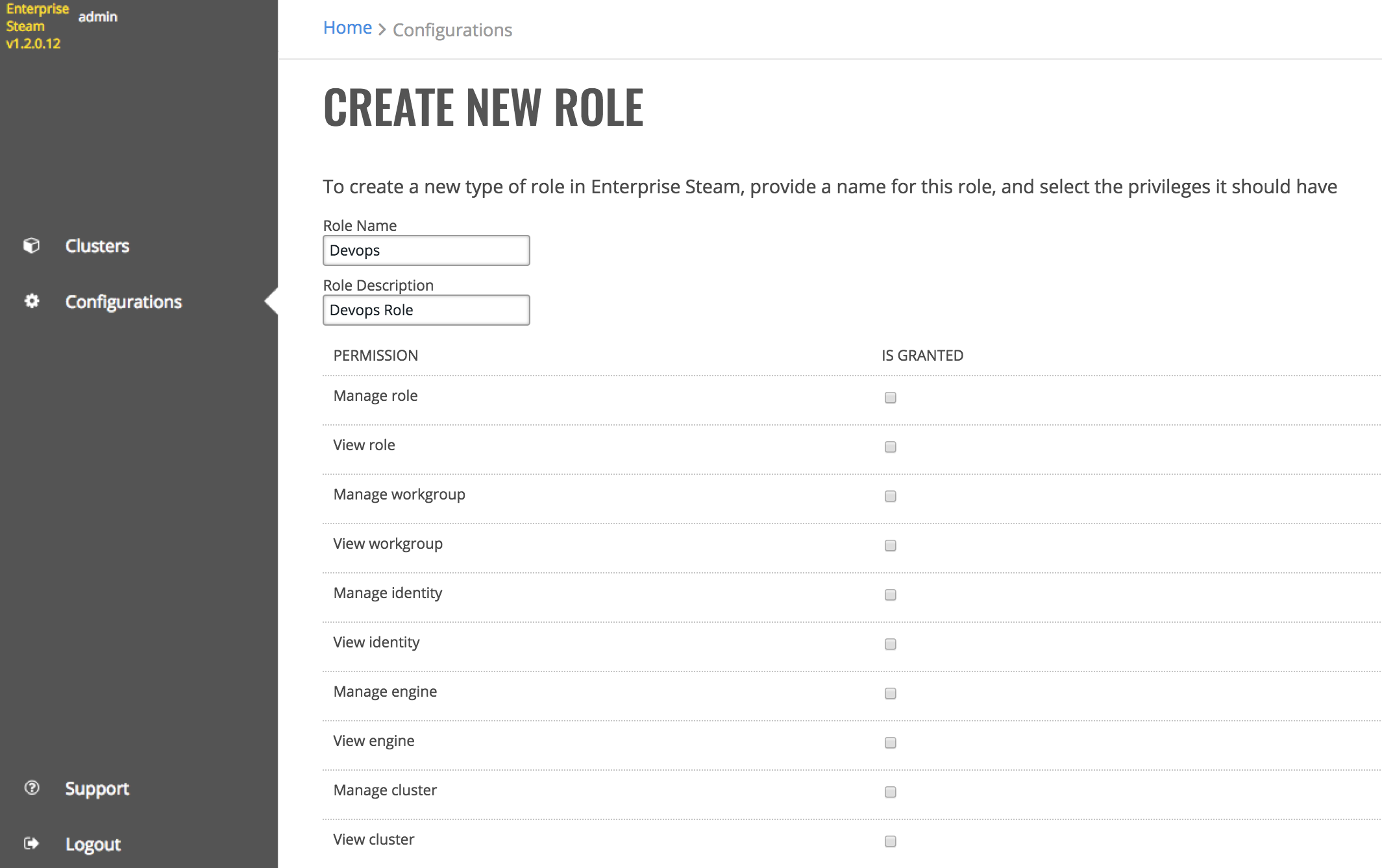 Create role