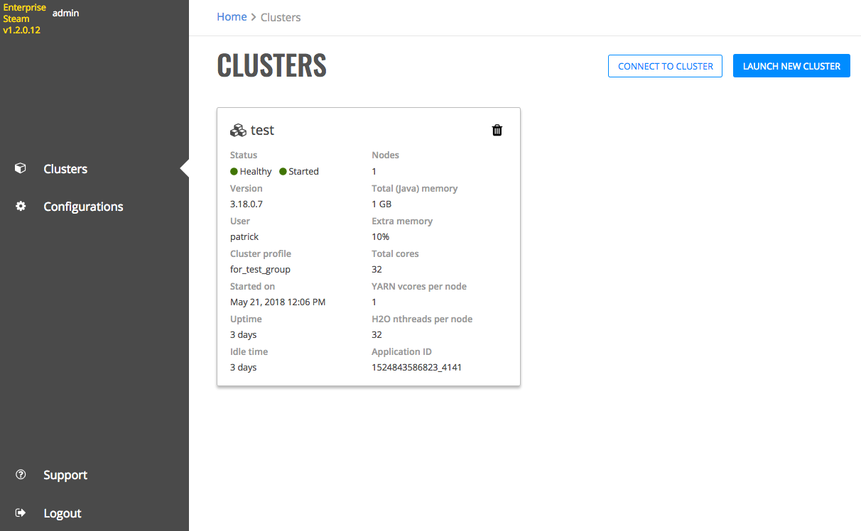 New cluster