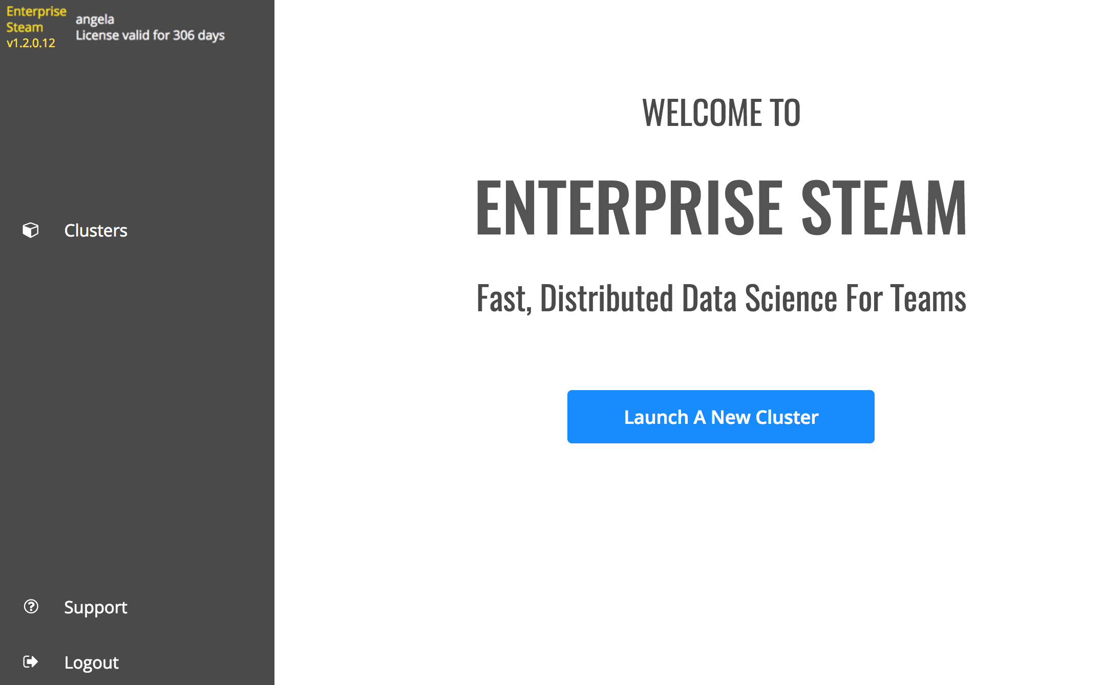Welcome page