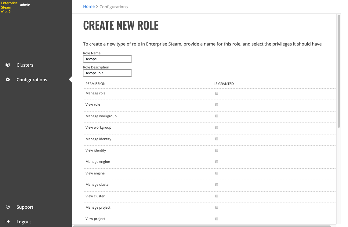 Create role
