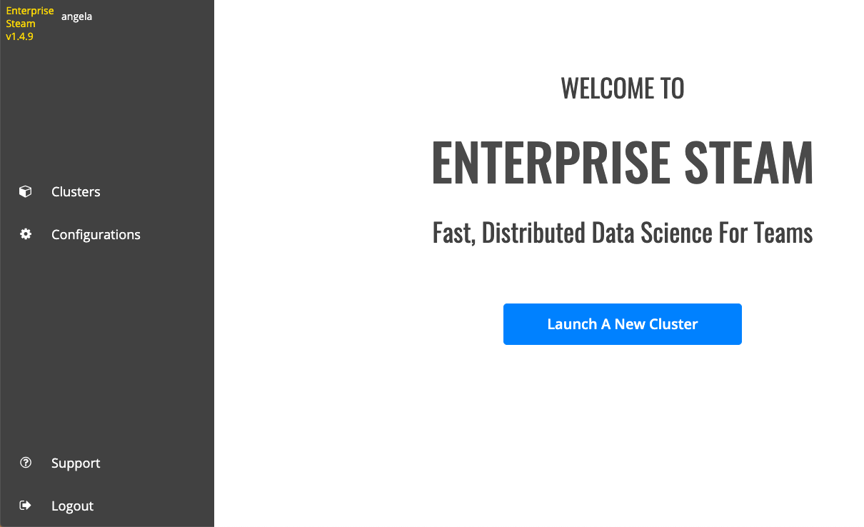 Welcome page