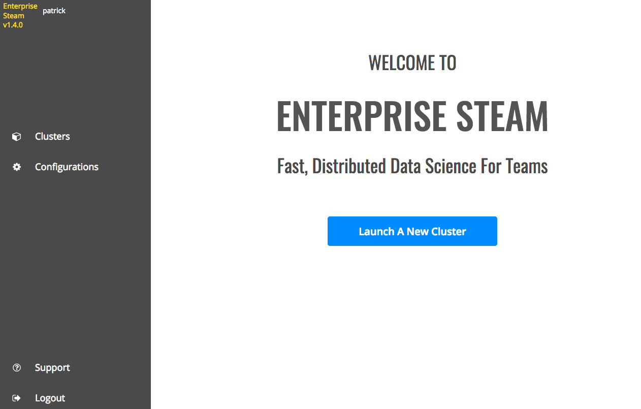 Welcome page