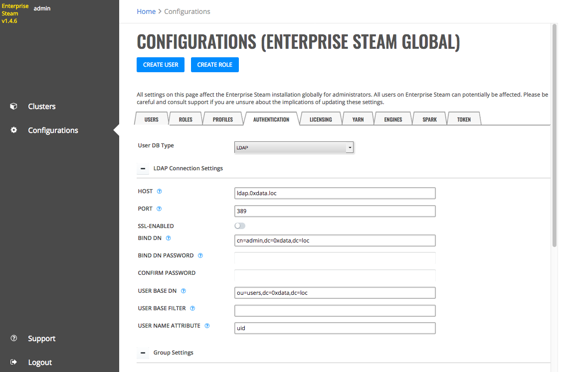 LDAP Configuration