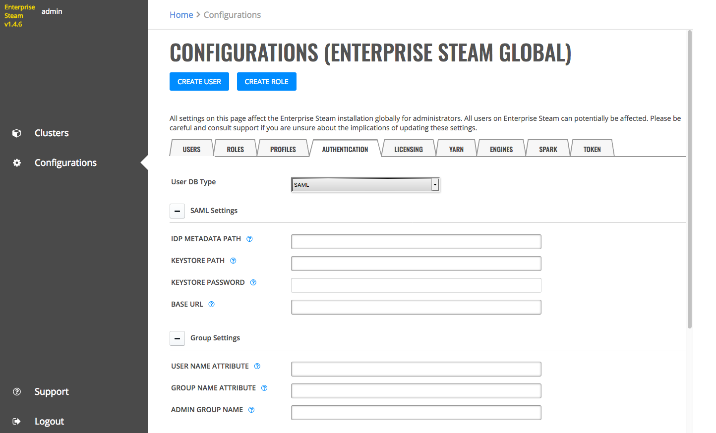 SAML Configuration
