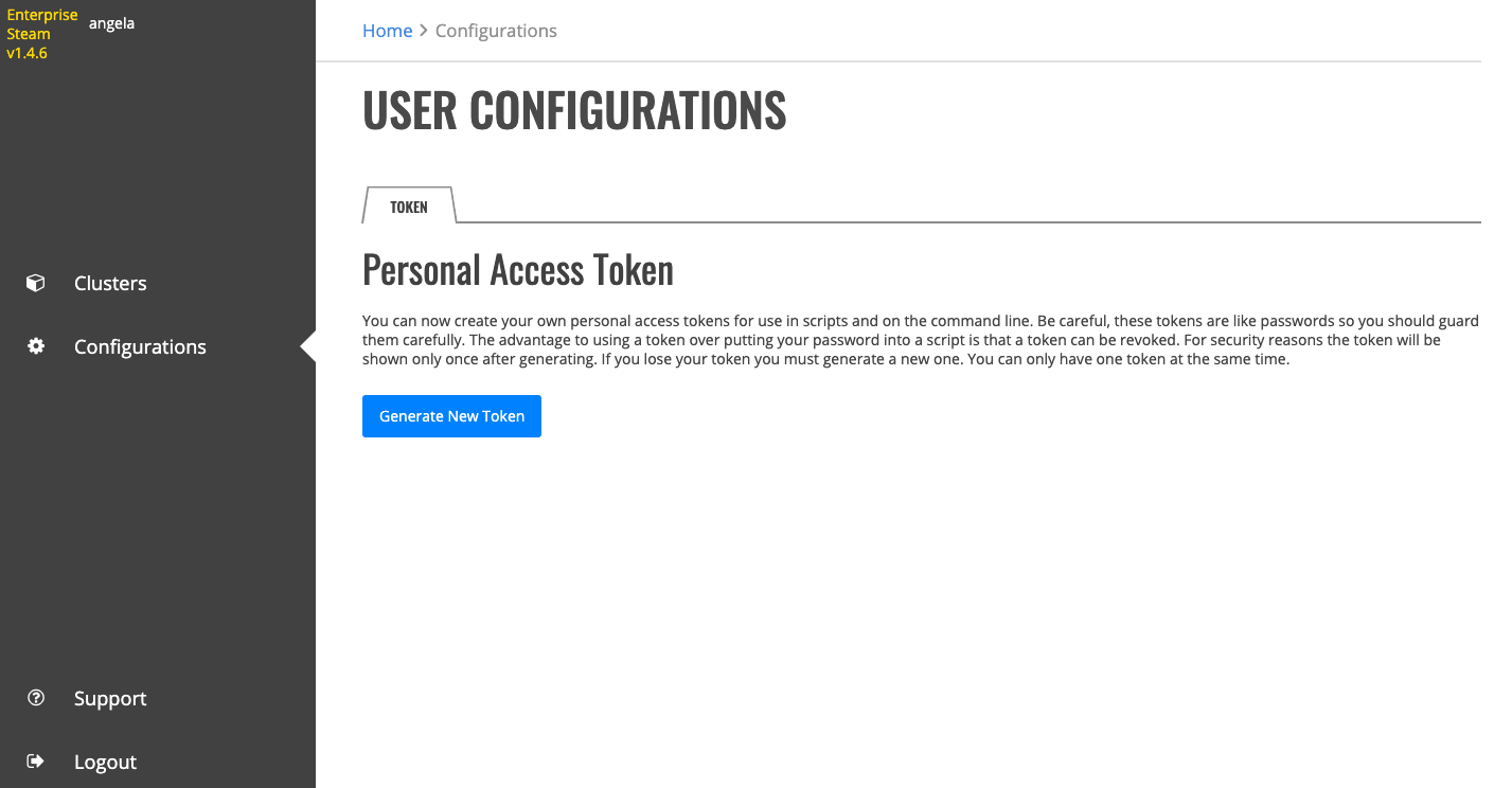 Token tab