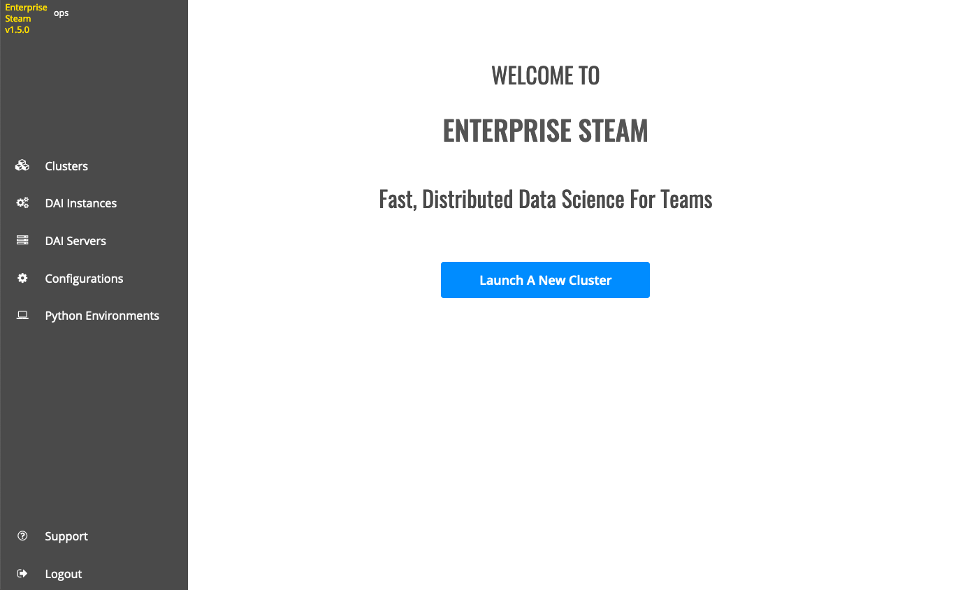 Welcome page