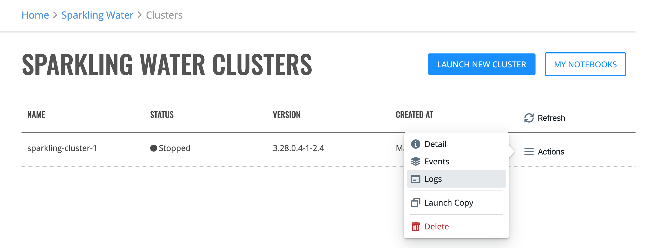 Download logs