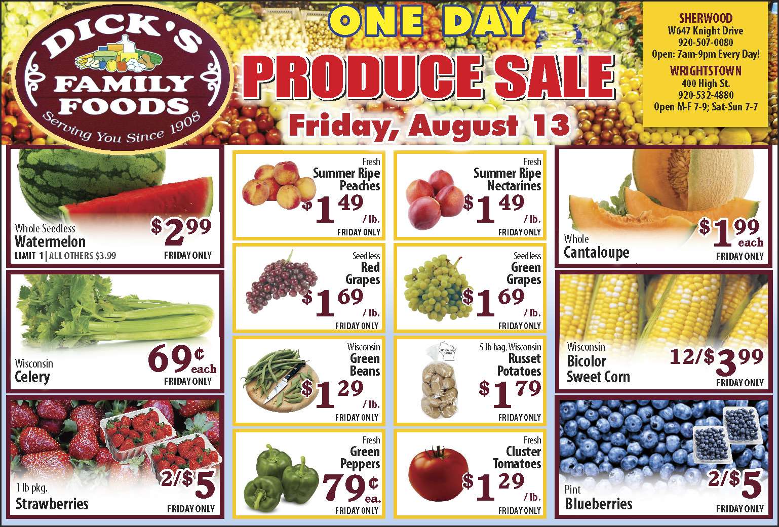 Dick's Family Foods Wrightstown Weekly Ad & Coupons