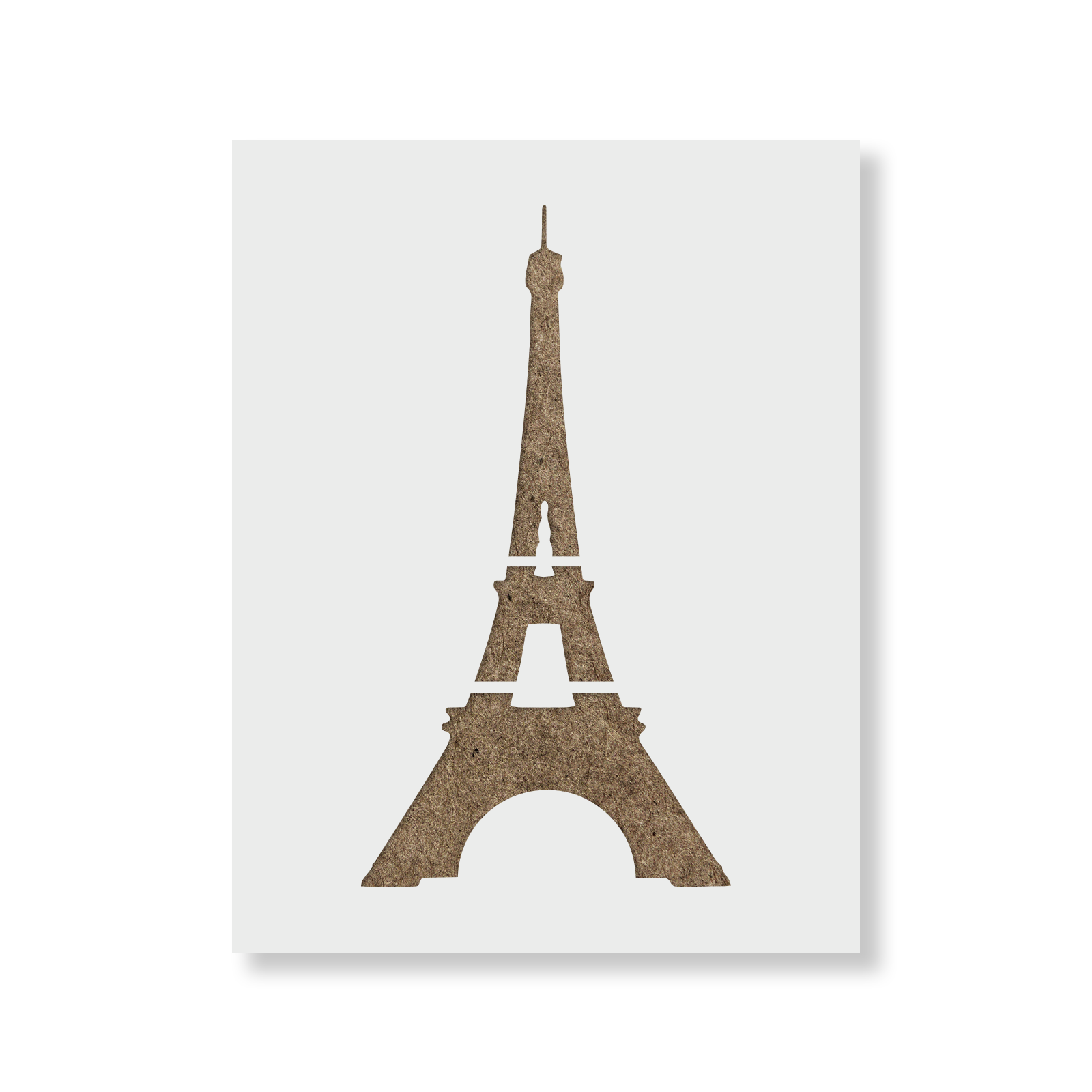 Laser-cut Eiffel Tower Stencil - French Themed Stencil Template