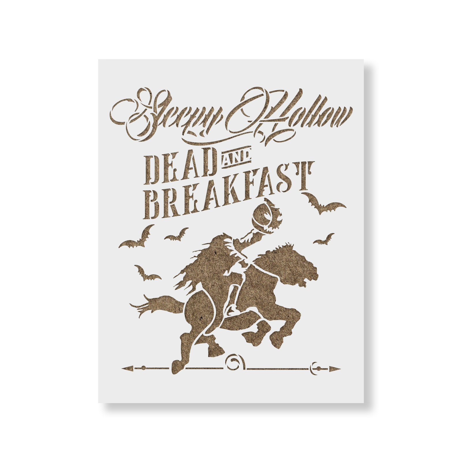 Targa Metallica Vintage Sleepy Hollow 'Dead & Breakfast Inn' – Decorazione Horror 20x30cm