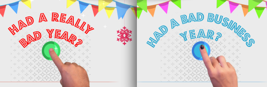 Happy New Year vs Bad Old Year - Humorous Greetings - 3