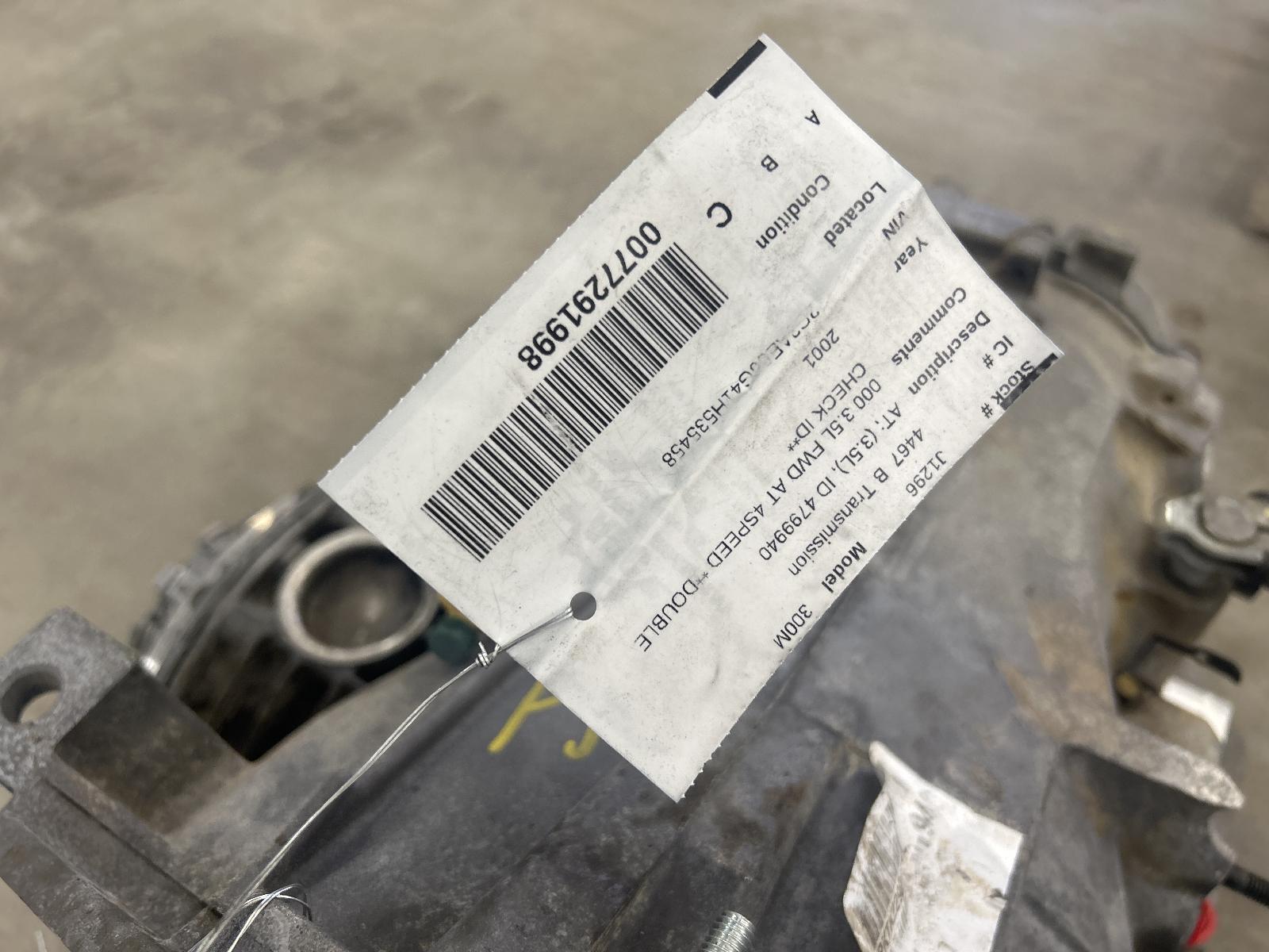 2000-2002 Chrysler 300M Automatic Transmission; ID 4799940; 316K