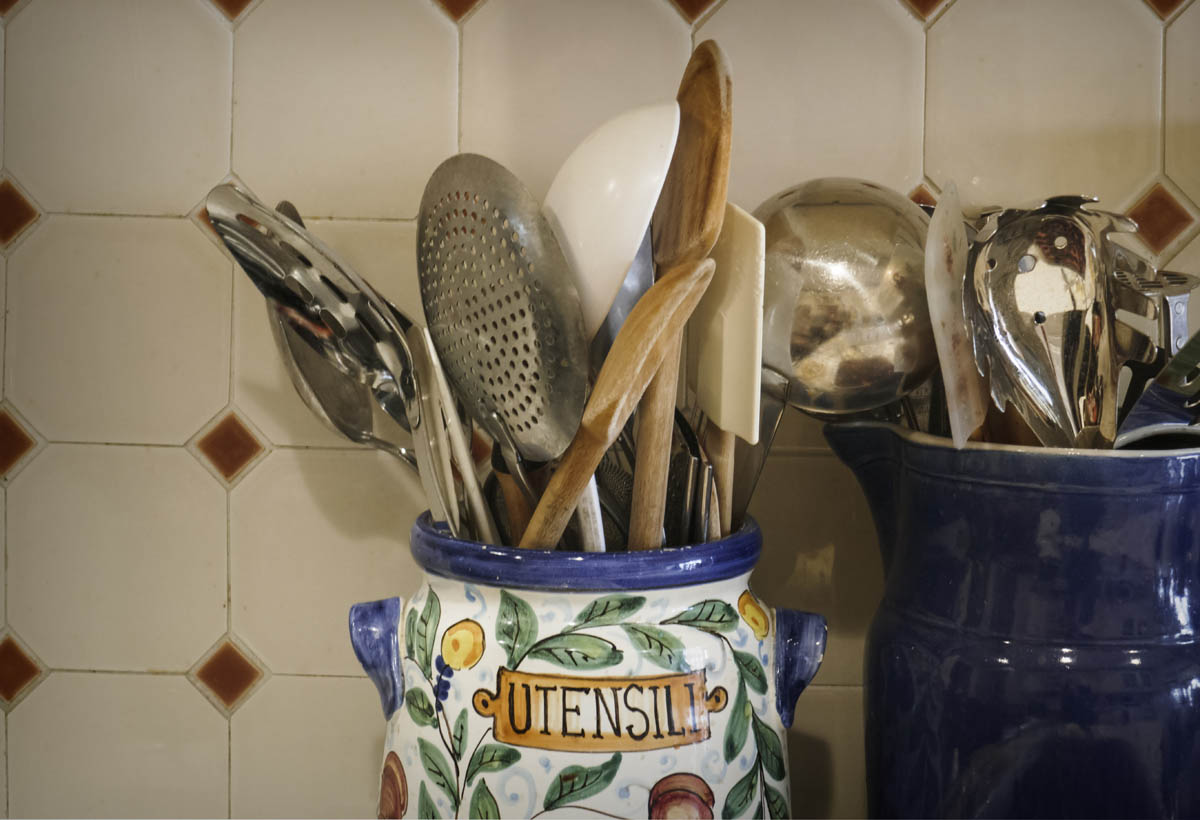 Closeup of kitchen spoons in jar StockFreedom Premium Stock