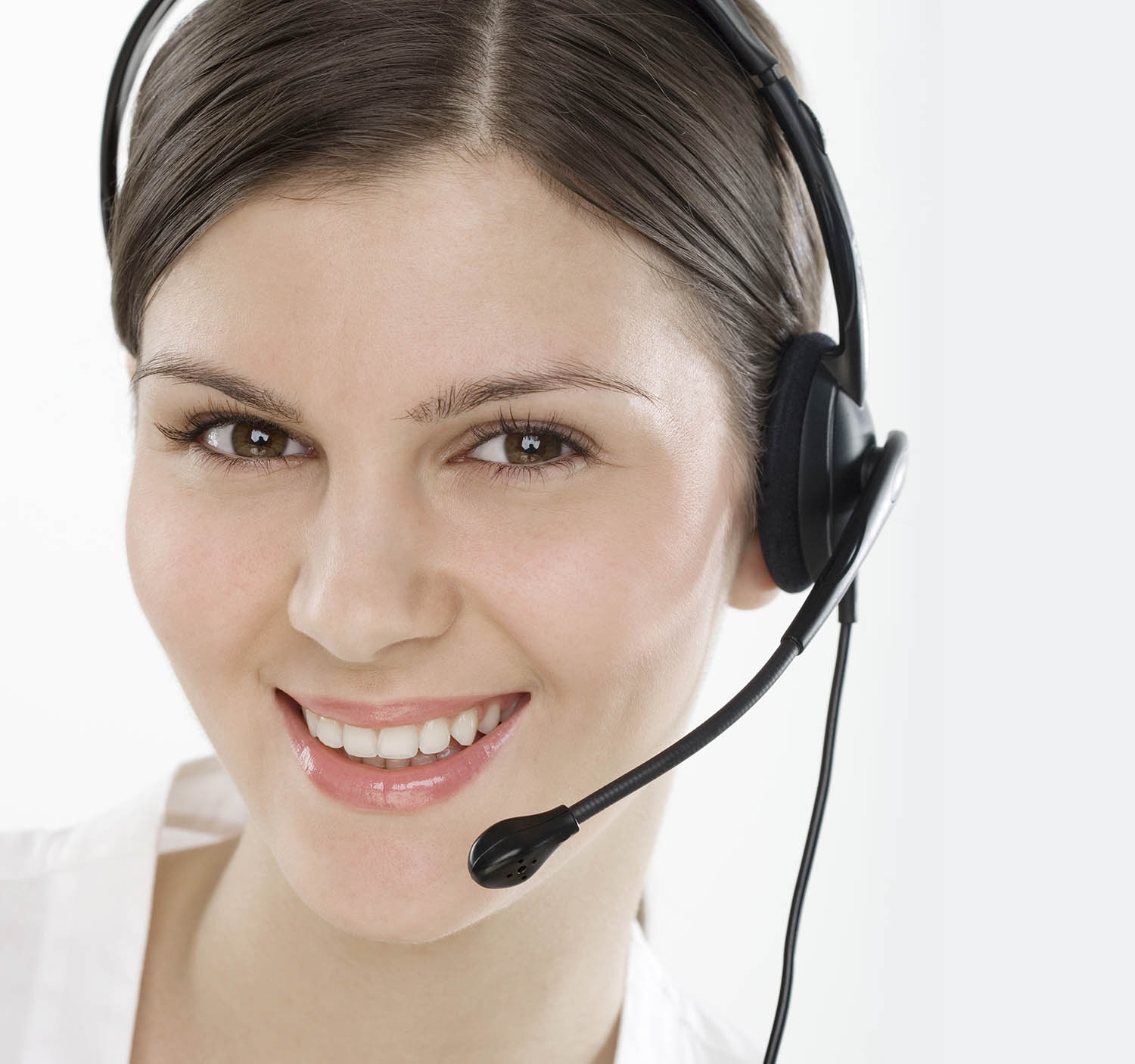 Young woman with headset StockFreedom Premium Stock Photography