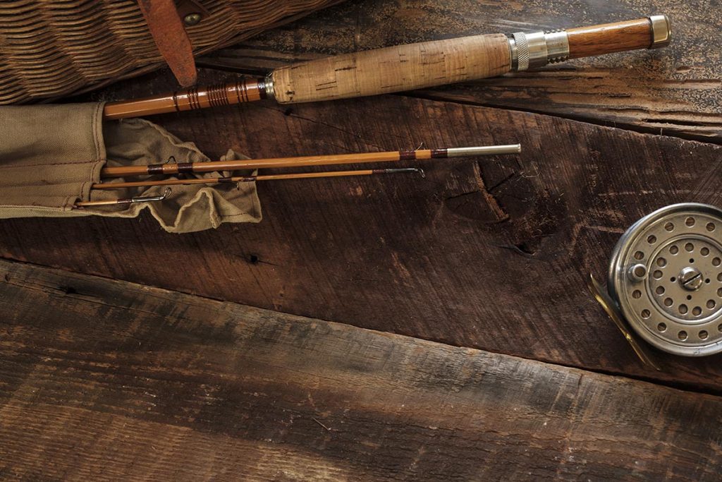 Antique fly fishing rod and reel StockFreedom Premium Stock Photography