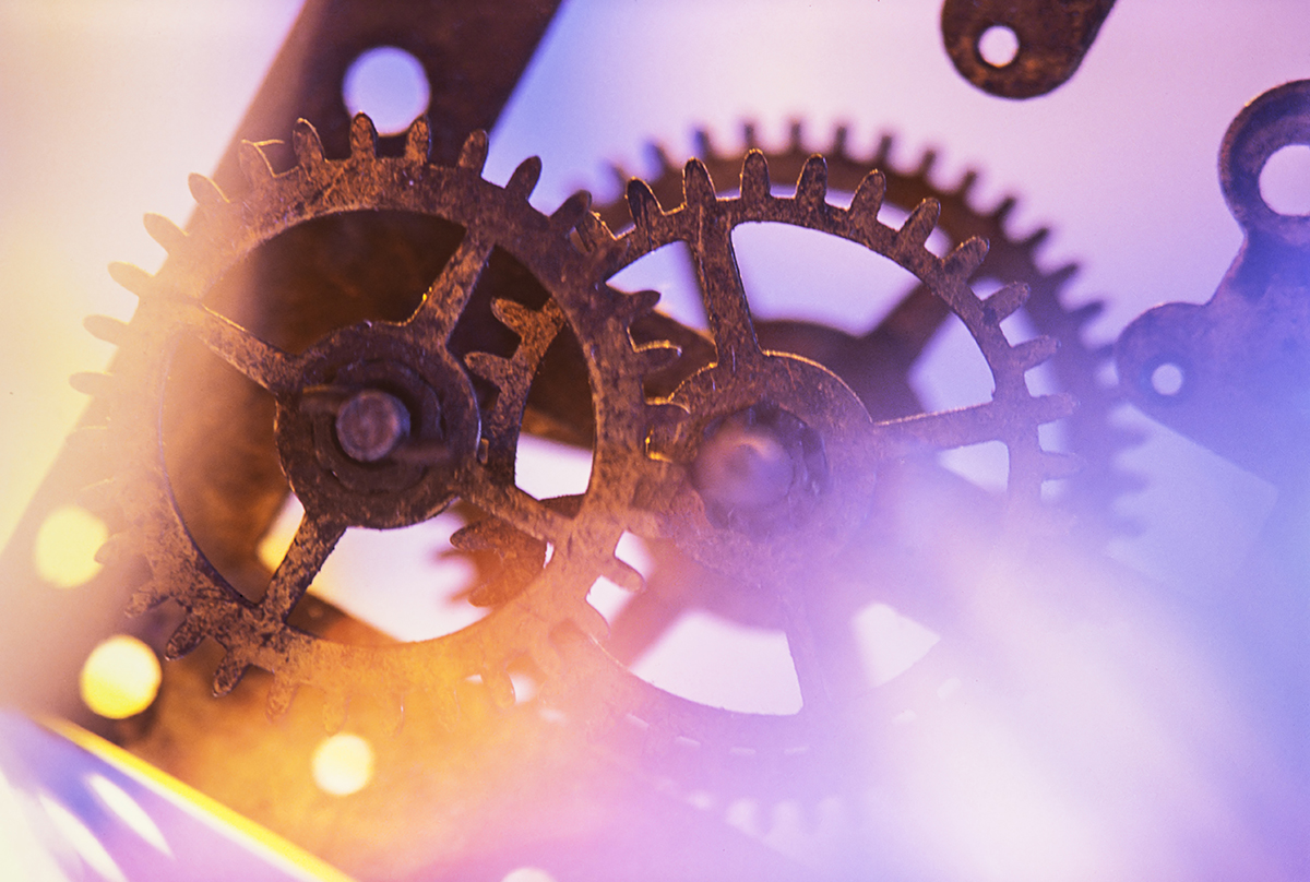 Rusted gears of an old clock StockFreedom Premium Stock Photography