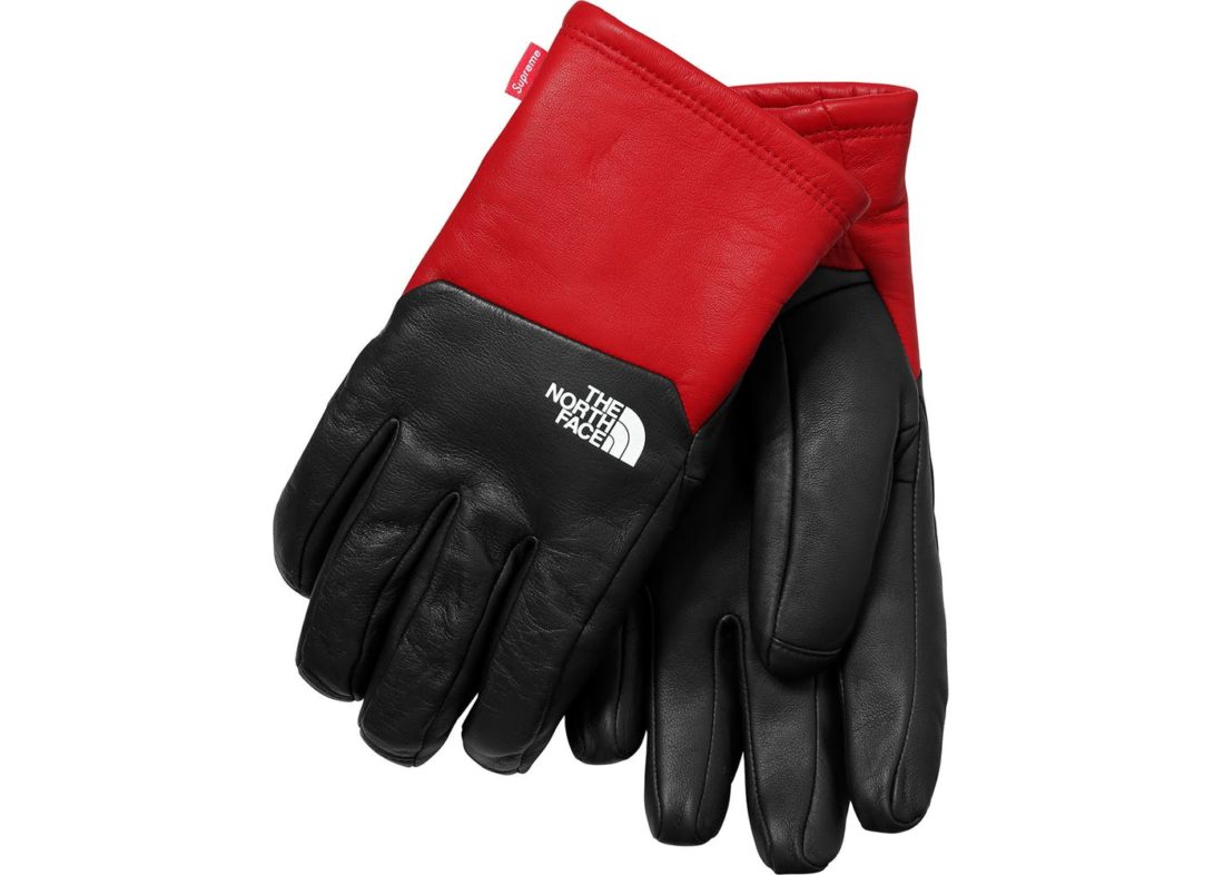 Supreme The North Face Leather Gloves 