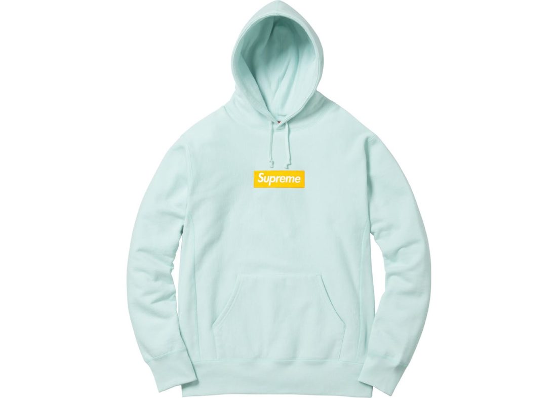 Supreme Box Logo Hoodie Ice Blue Fall/Winter 2017