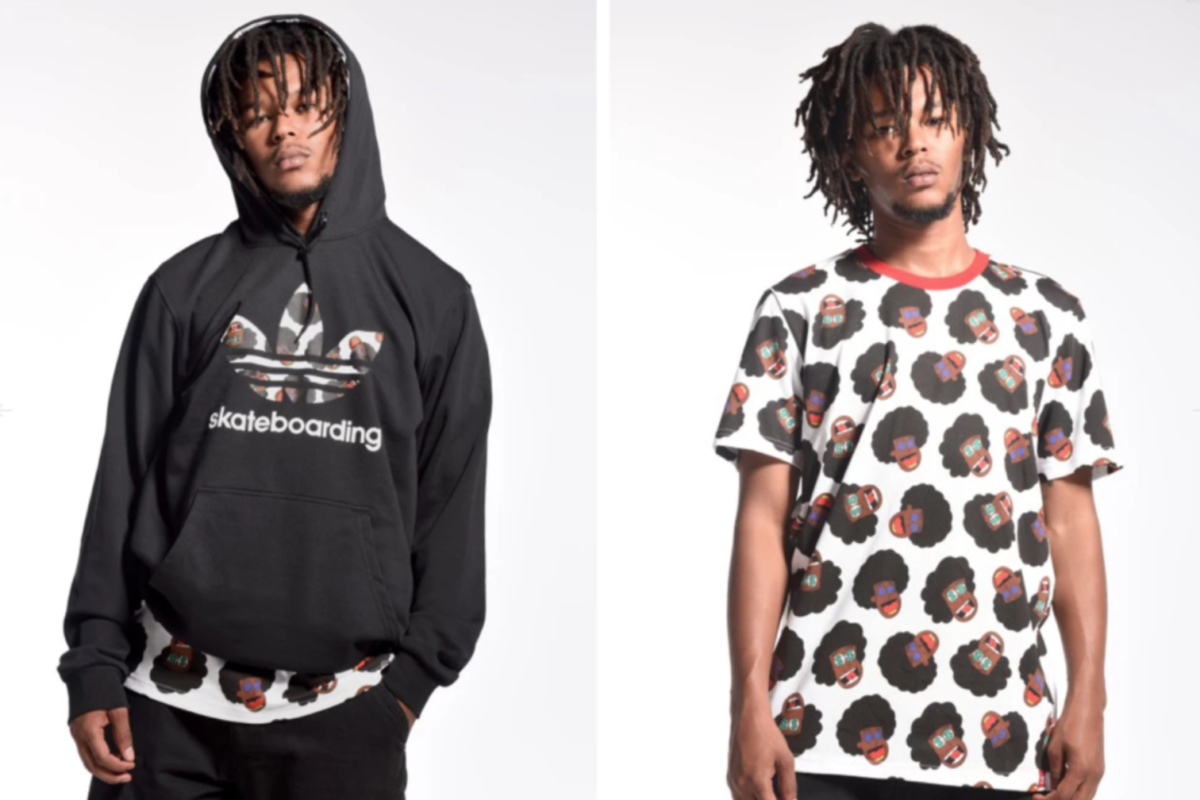 Na-Kel Smith in his adidas Skateboarding collaboration apparel
