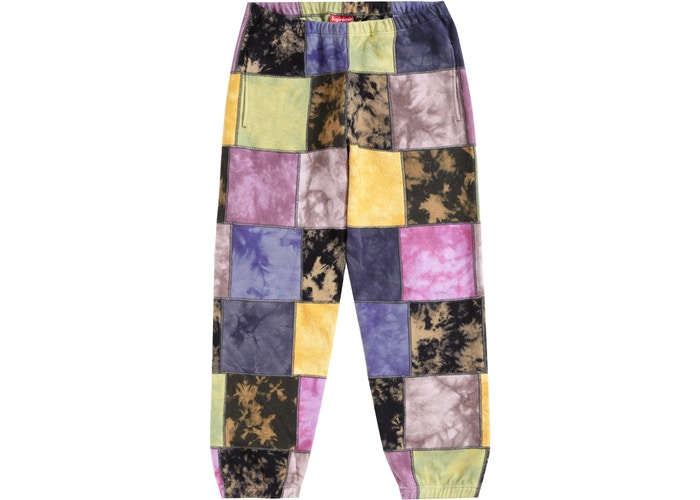 supreme patchwork tie dye hooded sweatshirt tie dye