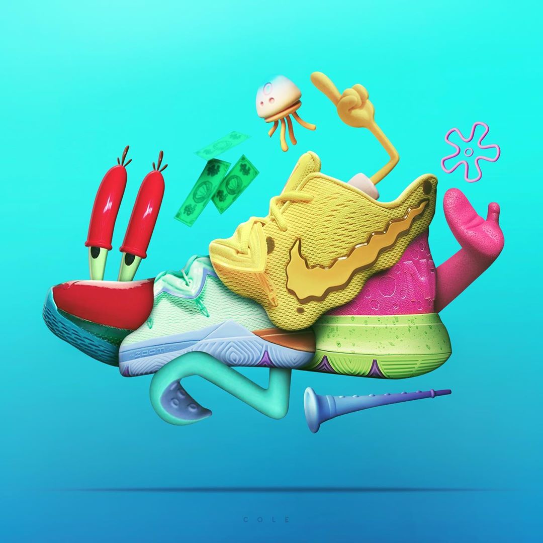 nike x kyrie irving spongebob
