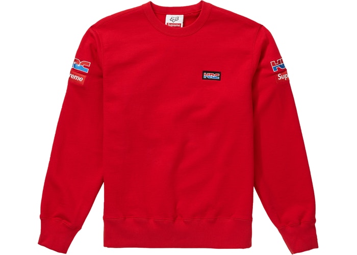 Supreme Honda Fox Racing Crewneck Red