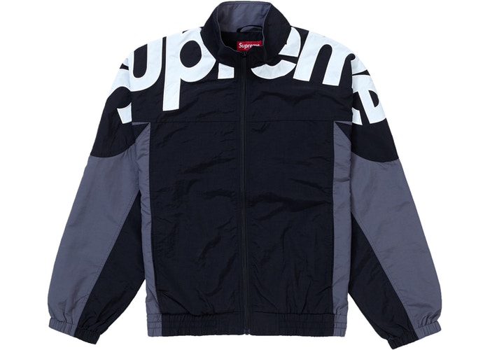 shoulder logo track jacket