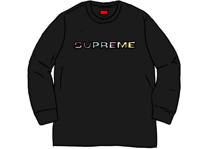 本物 Supreme - Supreme Box Logo L/S Tee Navy XL ネイビー Tシャツ/カットソー(七分/長袖)